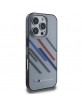 BMW iPhone 16 Pro Case Motosport Random Stripes Grey