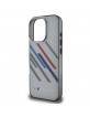 BMW iPhone 16 Pro Case Motosport Random Stripes Grey