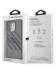 BMW iPhone 16 Pro Case Motosport Random Stripes Grey