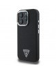 Guess iPhone 16 Pro Case MagSafe Grained Triangle Black