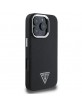 Guess iPhone 16 Pro Case MagSafe Grained Triangle Black