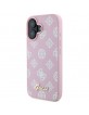 Guess iPhone 16 Plus Case MagSafe Case Peony Pink