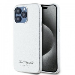 Karl Lagerfeld iPhone 16 Pro Hülle Case Hotel RSG Silber