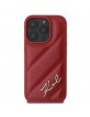 Karl Lagerfeld iPhone 16 Pro Case Quilted Signature Red