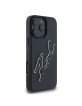 Karl Lagerfeld iPhone 16 Pro Max Case 3D Bicolor Signature Black