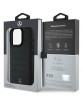 Mercedes iPhone 16 Pro Case Genuine Leather Cover Waves Black