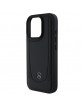 Mercedes iPhone 16 Pro Case Cover Genuine Leather Urban Black