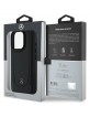 Mercedes iPhone 16 Pro Case Cover Genuine Leather Urban Black