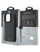 Mercedes iPhone 16 Pro Max Case Cover Genuine Leather Waves Grey