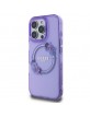 Guess iPhone 16 Pro Case MagSafe Ring Flowers Purple