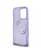 Guess iPhone 16 Pro Case MagSafe Ring Flowers Purple