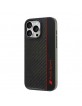 Audi iPhone 16 Pro Max Case Cover R8 Carbon Fiber Stripe Black