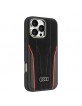 Audi iPhone 16 Pro Max Case Cover Genuine Leather MagSafe R8 Black