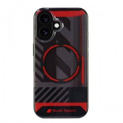 Audi iPhone 16 Hülle Case MagSafe IML Sport Serie Schwarz