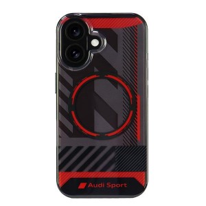 Audi iPhone 16 Hülle Case MagSafe IML Sport RS Serie Schwarz