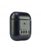 Audi AirPods 1 / 2 Hülle Case Cover Echtleder Big Logo Schwarz