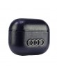 Audi AirPods 3 Case Cover Genuine Leather Big Logo Black