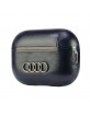 Audi AirPods Pro 2 Case Cover Genuine Leather Big Logo Black