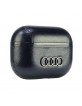 Audi AirPods Pro 2 Case Cover Genuine Leather Big Logo Black