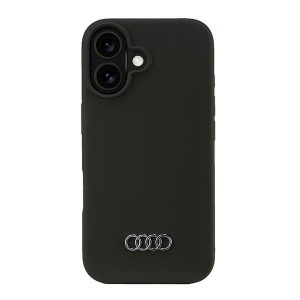 Audi iPhone 16 Hülle Case Cover Q3 Silikon Mikrofaser Schwarz