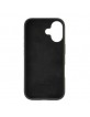 Audi iPhone 16 Hülle Case Cover Q3 Silikon Mikrofaser Schwarz