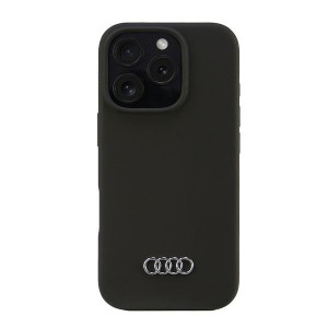 Audi iPhone 16 Pro Hülle Case Cover Q3 Silikon Mikrofaser Schwarz