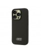 Audi iPhone 16 Pro Hülle Case Cover Q3 Silikon Mikrofaser Schwarz