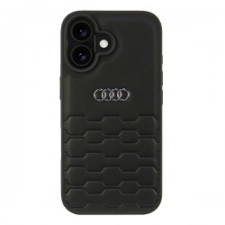 Audi iPhone 16 Case Cover GT Metal Logo Black