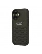 Audi iPhone 16 Case Cover GT Metal Logo Black