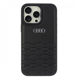 Audi iPhone 16 Pro Max Case Cover GT Metal Logo Black