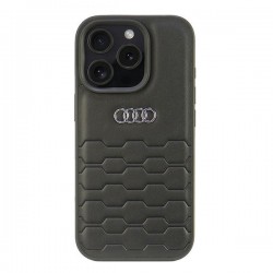 Audi iPhone 16 Pro Hülle Case Cover GT Metal Logo Schwarz