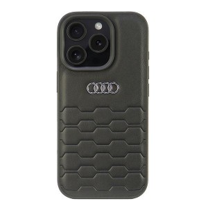 Audi iPhone 16 Pro Hülle Case Cover GT Metal Logo Schwarz