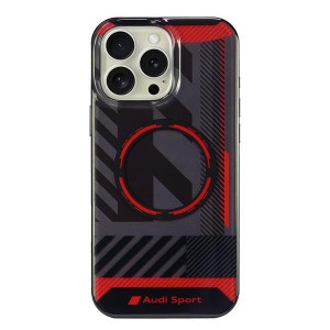 Audi iPhone 16 Pro Max Hülle Case MagSafe IML Sport RS Serie Schwarz