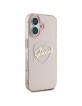 Guess iPhone 16 Case IML Heart Pink