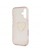 Guess iPhone 16 Case IML Heart Pink