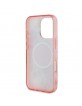 Guess iPhone 16 Pro Hülle Case Flower Circle MagSafe Rosa Pink