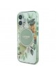 Guess iPhone 16 Plus Case Flower Circle MagSafe Green