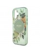 Guess iPhone 16 Plus Case Flower Circle MagSafe Green