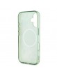 Guess iPhone 16 Plus Case Flower Circle MagSafe Green