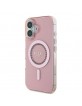 Guess iPhone 16 Plus Case MagSafe Rhinestones Stras Pink