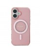 Guess iPhone 16 Plus Case MagSafe Rhinestones Stras Pink