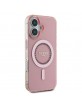 Guess iPhone 16 Plus Case MagSafe Rhinestones Stras Pink