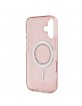 Guess iPhone 16 Plus Case MagSafe Rhinestones Stras Pink