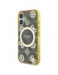 Guess iPhone 16 Case Peony On 4G MagSafe Brown