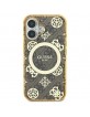 Guess iPhone 16 Case Peony On 4G MagSafe Brown