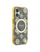 Guess iPhone 16 Case Peony On 4G MagSafe Brown