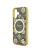 Guess iPhone 16 Case Peony On 4G MagSafe Brown