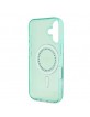 Guess iPhone 16 Case MagSafe Rhinestones Stras Green