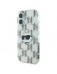 Karl Lagerfeld iPhone 16 Case Choupette Electrolated Transparent