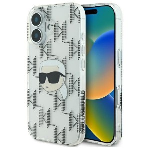 Karl Lagerfeld iPhone 16 Hülle Case Karl Head Electrolated Transparent